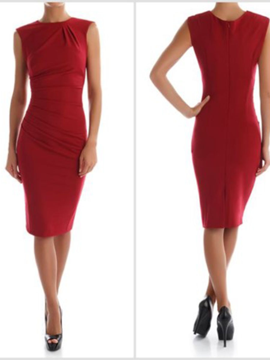Платье-футляр «Red» #а70